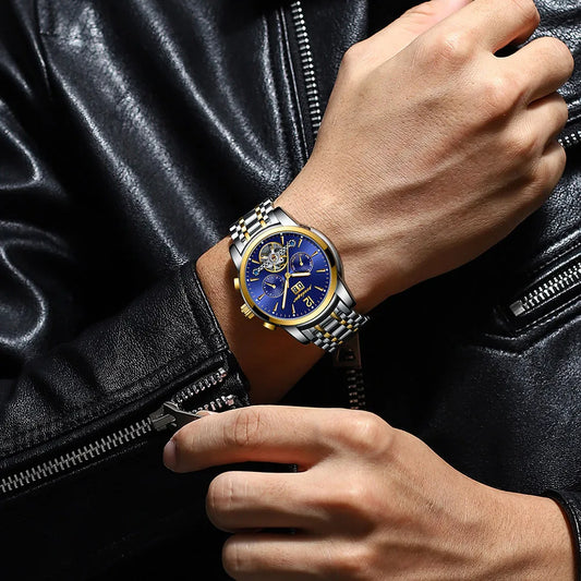 Augustus Tourbillon Watch – Luxury Automatic, Waterproof & Steel Precision