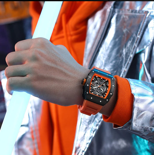 Euripides 3D Watch – Creative Design, Waterproof & Silicone Strap