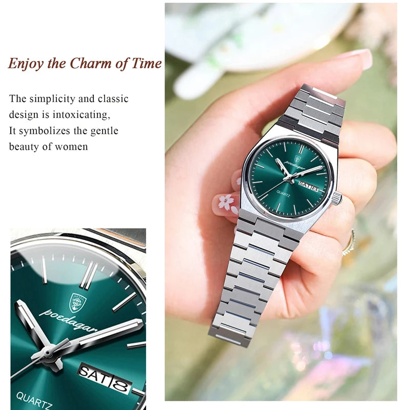 Drusus Luxus Edelstahl Uhr