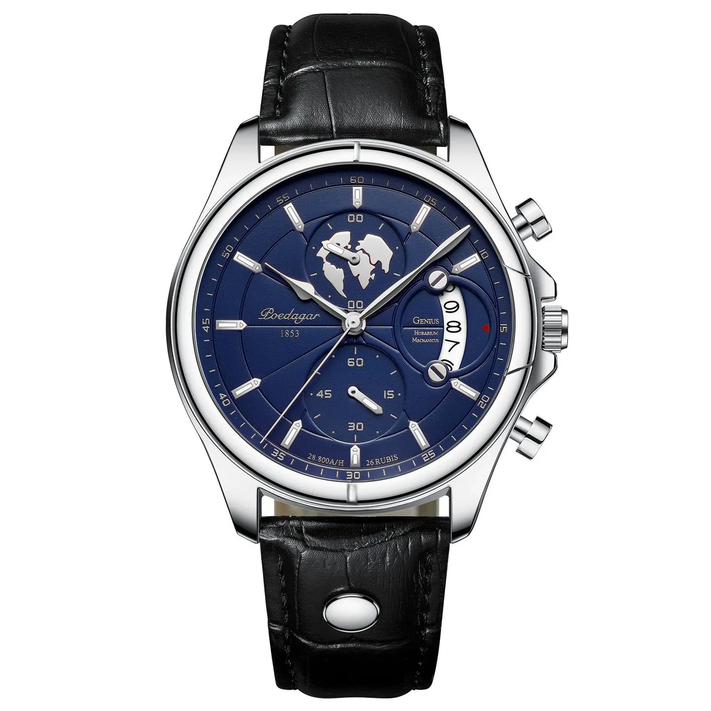 Valerius Leder Chronograph Uhr