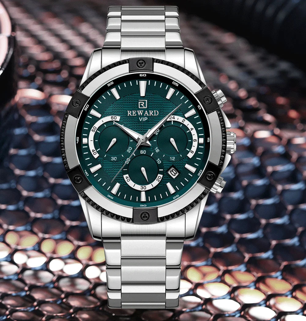 Socrates Edelstahl Herren Luxus Uhr