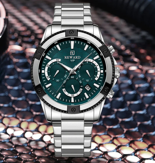 Socrates Edelstahl Herren Luxus Uhr