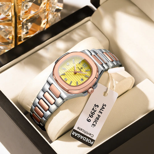 Olivia schöne Elegente Edestahl Damen Uhr