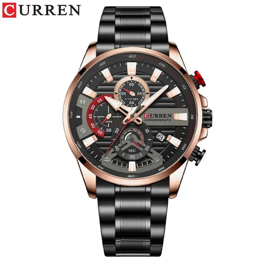 Quintus Chrono Watch – Military Sport, Waterproof & Classic Steel Design