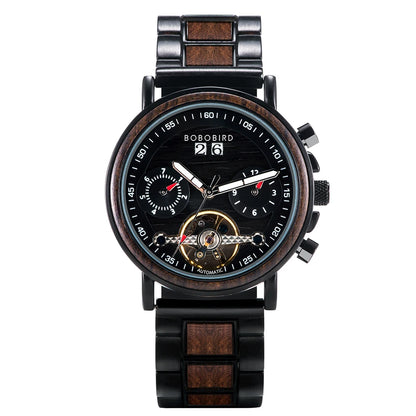 Lycurgus Wooden Watch – Automatic, Waterproof & Business-Class Design