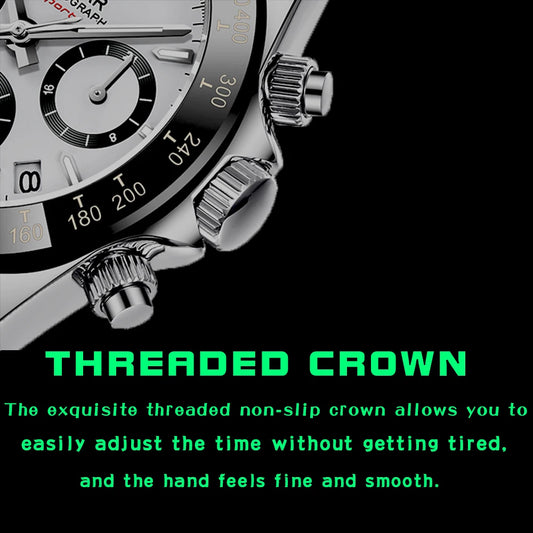 Augustus Chrono Watch – Luxury Steel, Waterproof & Precision Quartz