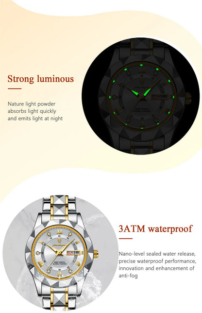 Seneca Edelstahl Elegante Damen Uhr