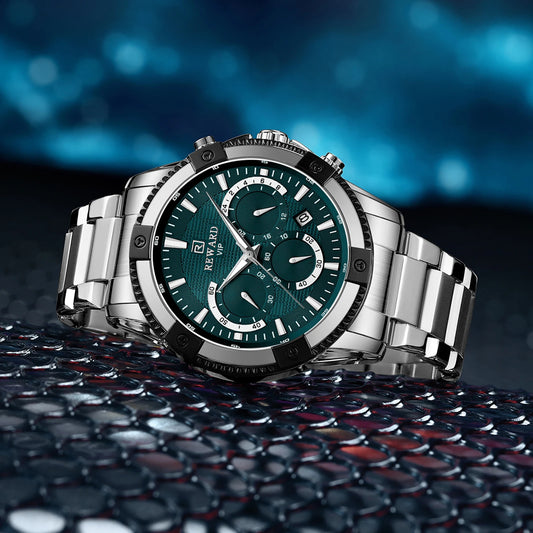 Socrates Edelstahl Herren Luxus Uhr