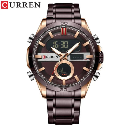 Trajan Chrono Watch – Luxury Military Sport, Silver Steel & Quartz Precision