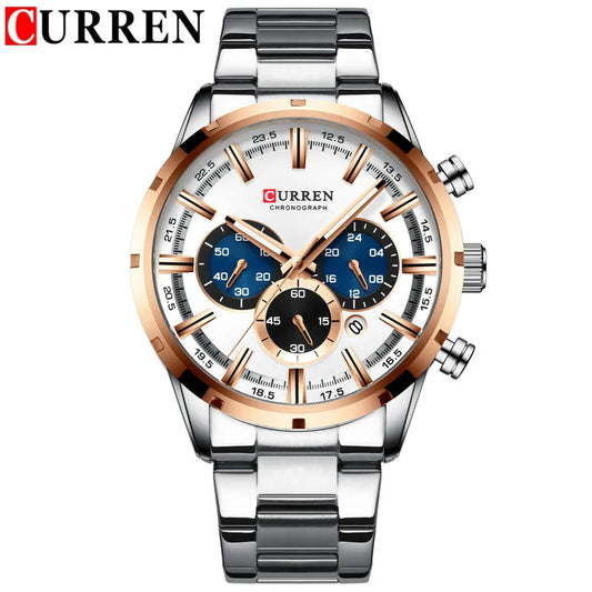 Brutus Chrono Watch – Military Sport, Waterproof & Blue Steel Design