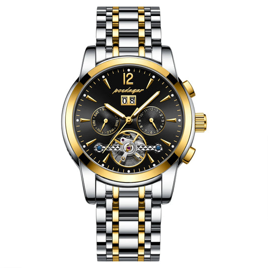 Augustus Tourbillon Watch – Luxury Automatic, Waterproof & Steel Precision