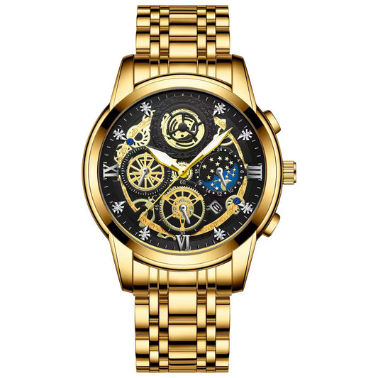 Seneca Quartz Watch – Stainless Steel, Luminous Dial & Waterproof Elegance