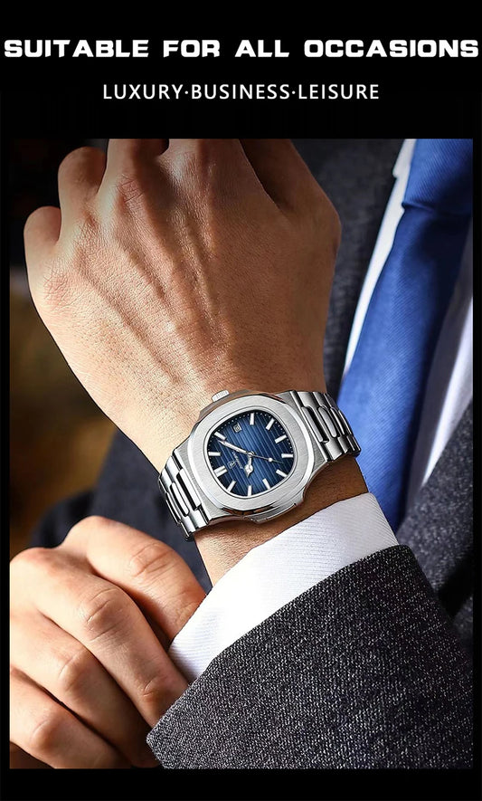 Hermes Luxus Edel Uhr aus Edelstahl