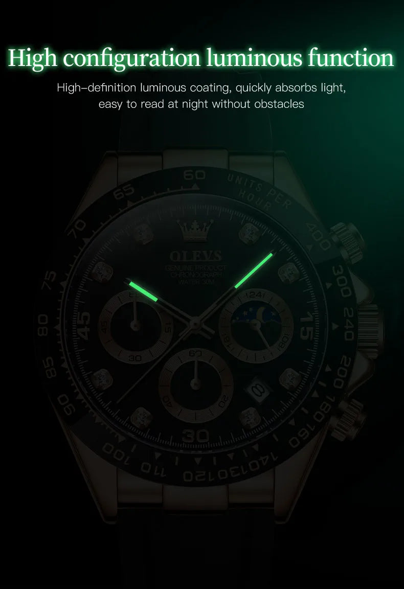 Oceanus Luxus Quartz Herren Uhr