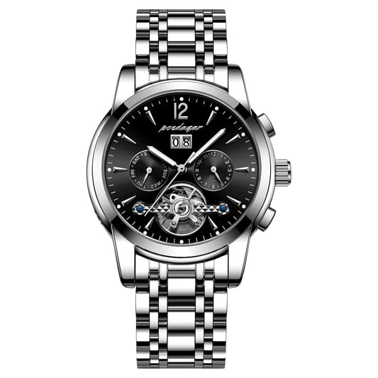 Augustus Tourbillon Watch – Luxury Automatic, Waterproof & Steel Precision