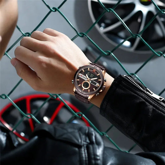 Trajan Chrono Watch – Luxury Military Sport, Silver Steel & Quartz Precision