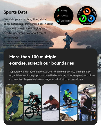 1.39" Bluetooth Smartwatch für Männer – Fitness, Herzfrequenz, Gesundheitsmonitoring, Android & IOS.
