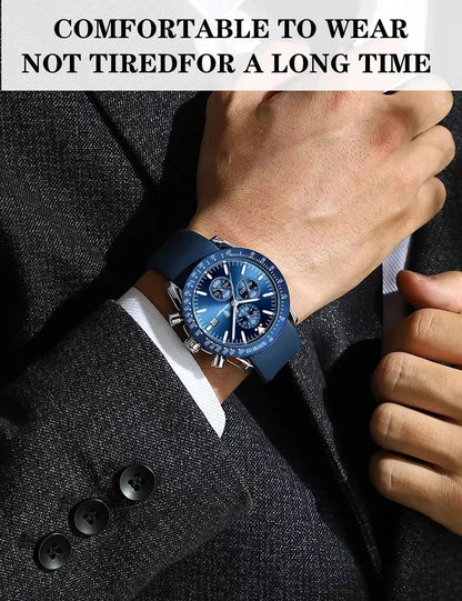 Ragnar Chrono Watch – 2024 Sport, Waterproof & Silicone Strap