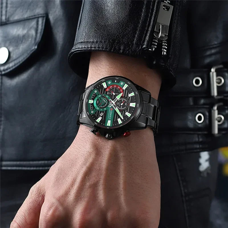 Quintus Chrono Watch – Military Sport, Waterproof & Classic Steel Design