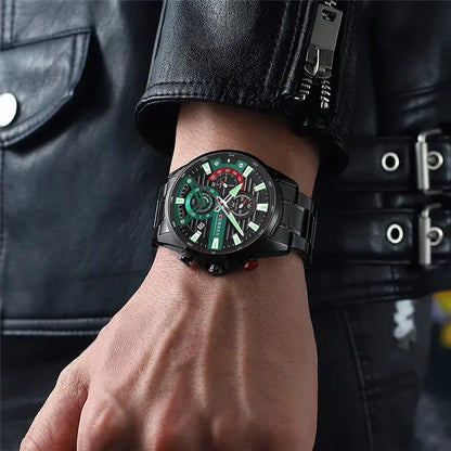 Quintus Chrono Watch – Military Sport, Waterproof & Classic Steel Design