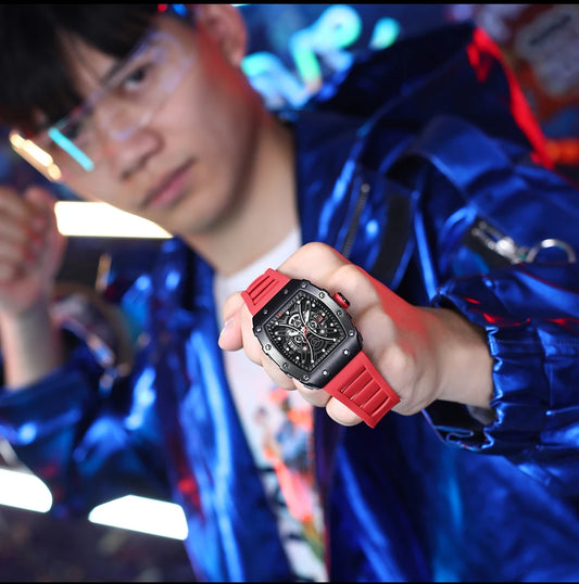 Euripides 3D Watch – Creative Design, Waterproof & Silicone Strap