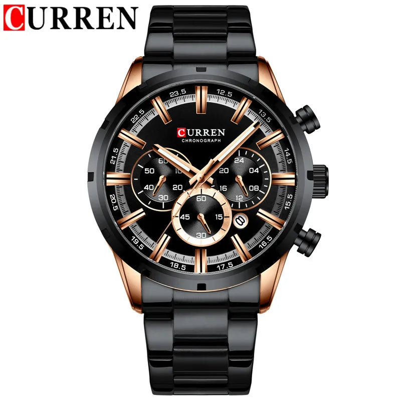 Brutus Chrono Watch – Military Sport, Waterproof & Blue Steel Design