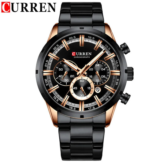 Brutus Chrono Watch – Military Sport, Waterproof & Blue Steel Design