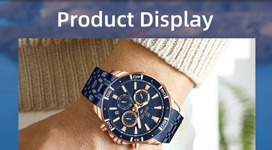 Solon VIP Business Edelstahl Herren Uhr Wasserdicht