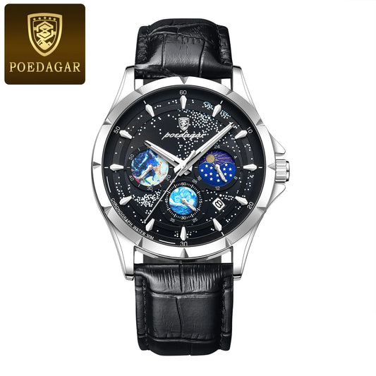 Trajan Chrono Watch – Luxury, Waterproof, Luminous & Date Display Steel