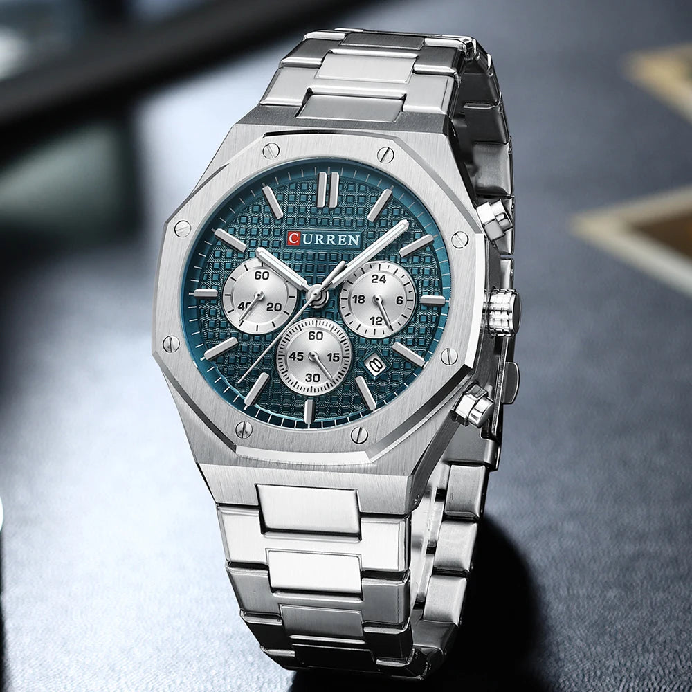 Valerius Chrono Watch – 6-Hand Precision, Military Style & Luxury Design