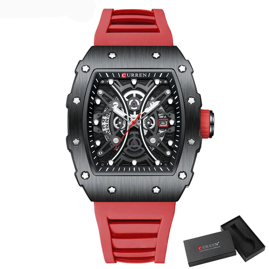 Euripides 3D Watch – Creative Design, Waterproof & Silicone Strap
