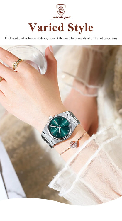 Drusus Luxus Edelstahl Uhr