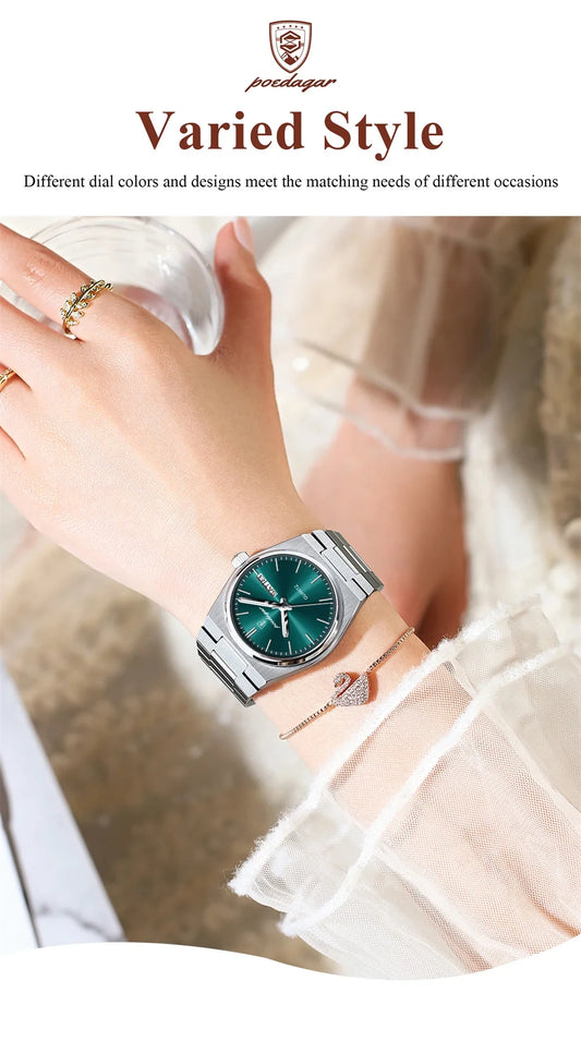Drusus Luxus Edelstahl Uhr