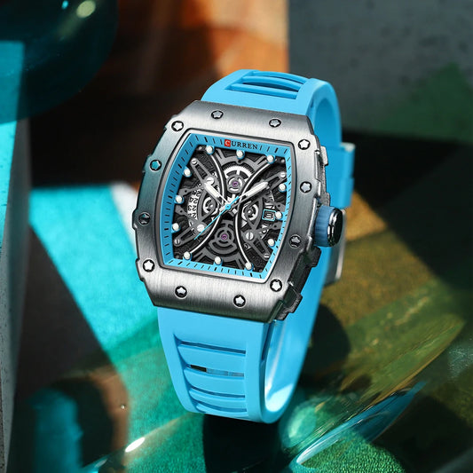 Euripides 3D Watch – Creative Design, Waterproof & Silicone Strap