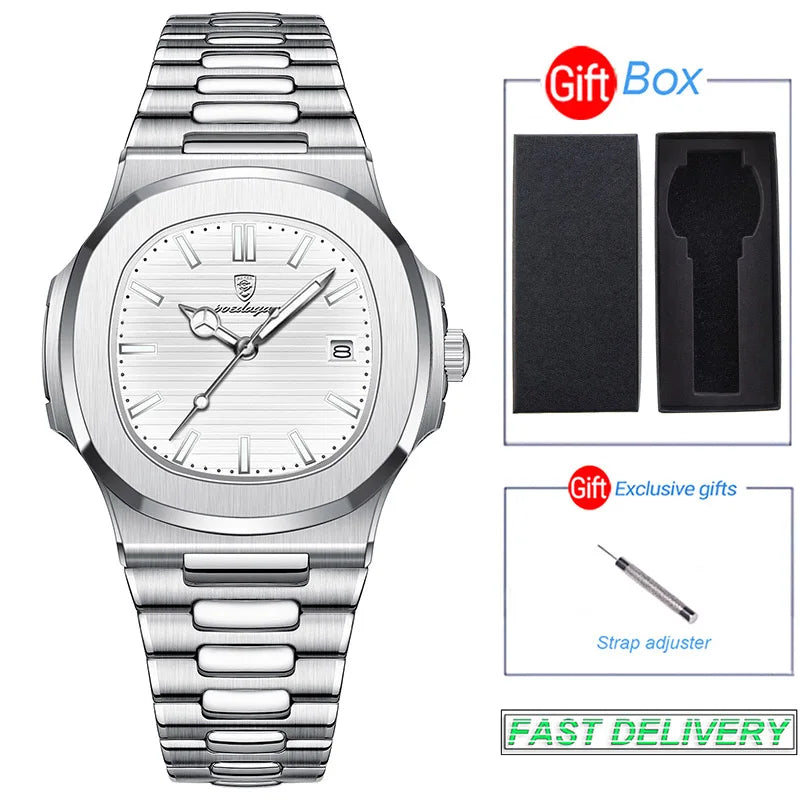 Hermes Luxus Edel Uhr aus Edelstahl