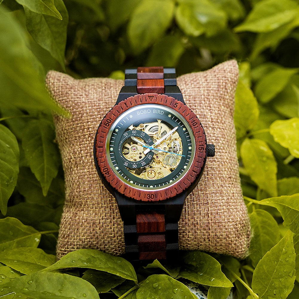Nero Automatic Luxus Uhr aus Holz