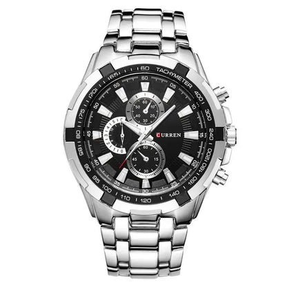 Tiberius Chrono Watch – Waterproof Military Sport & Stainless Steel Elegance