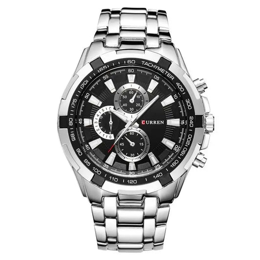 Tiberius Chrono Watch – Waterproof Military Sport & Stainless Steel Elegance