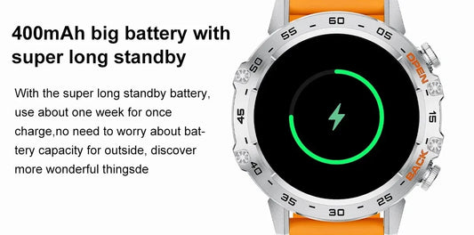 1.39" Bluetooth Smartwatch für Männer – Fitness, Herzfrequenz, Gesundheitsmonitoring, Android & IOS.