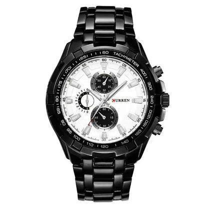 Tiberius Chrono Watch – Waterproof Military Sport & Stainless Steel Elegance