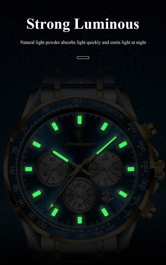 Severus Edelstahl Herren Uhr