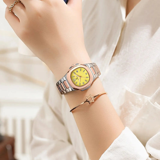 Olivia schöne Elegente Edestahl Damen Uhr
