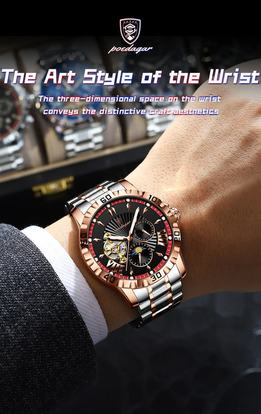 Marcus Aurelius Tourbillon – Automatic, Luminous & Waterproof Steel