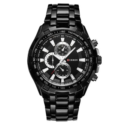 Tiberius Chrono Watch – Waterproof Military Sport & Stainless Steel Elegance