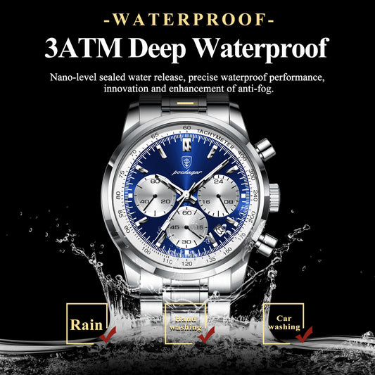 Atlas Luxury Herren Uhr Chronograph