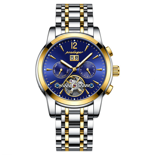 Augustus Tourbillon Watch – Luxury Automatic, Waterproof & Steel Precision