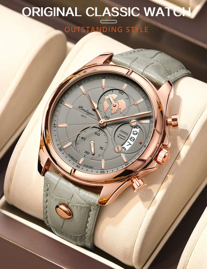 Valerius Leder Chronograph Uhr