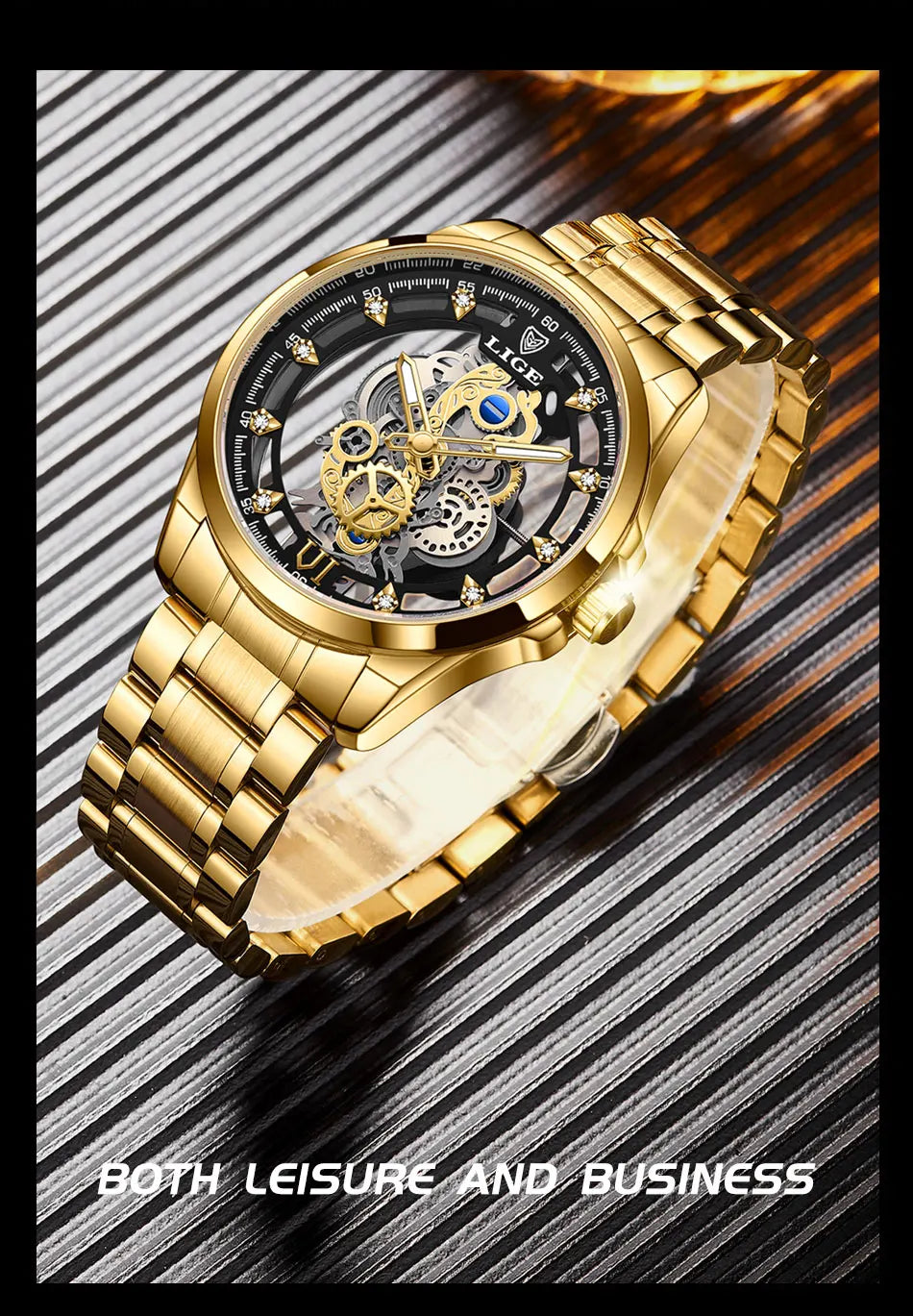 Aurelius Automatic Watch – Luxury Design, Luminous Dial & Waterproof Precision