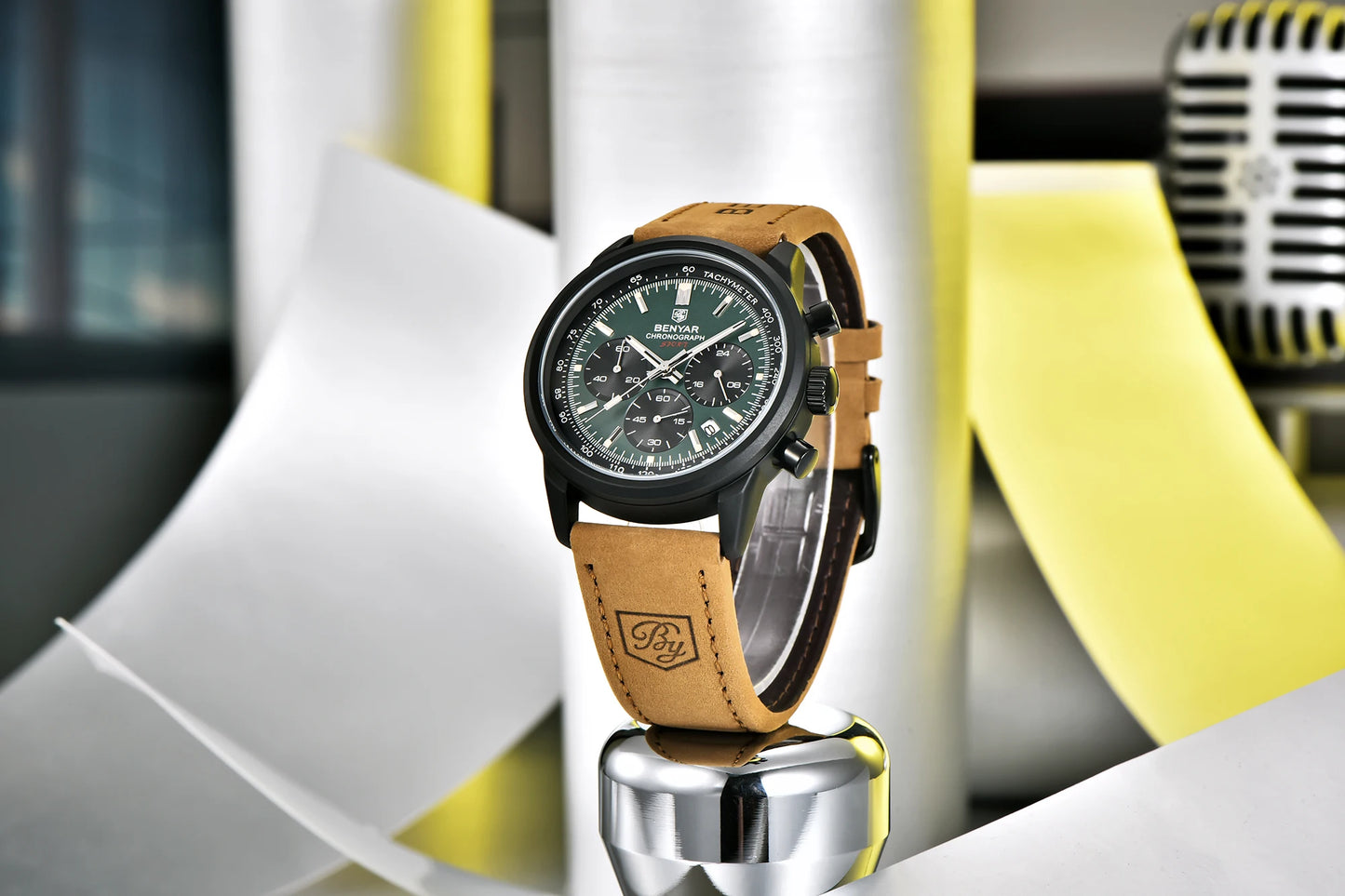 Achilles Chrono Watch – 42MM Military Precision, Waterproof & Bold Design