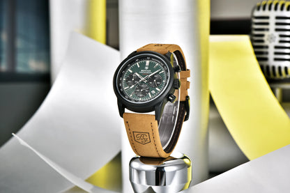 Achilles Chrono Watch – 42MM Military Precision, Waterproof & Bold Design
